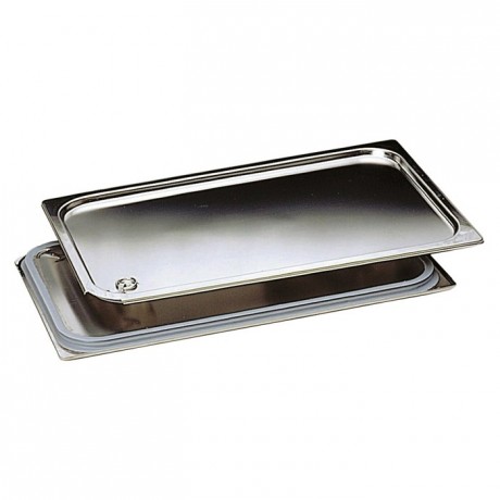 Couvercle étanche inox pour bac sans anse GN 1/2