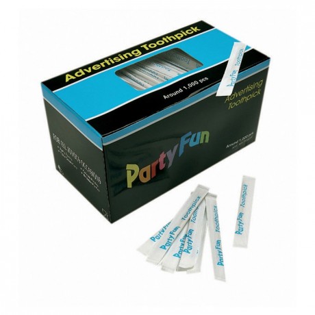 Cure-dents enveloppés bois (lot de 1000)