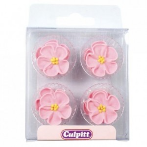 Culpitt Sugar Decorations Wild Roses Pink pk/12