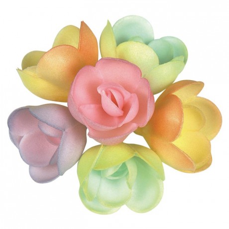 Décor azyme rose pastel (lot de 72)