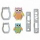 FMM Mummy & Baby Owl Cutter Set/4