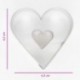 Cookie Cutter Heart in Heart 4,5 cm