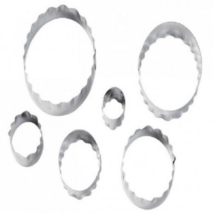 Wilton Double Cut Outs Oval Set/6