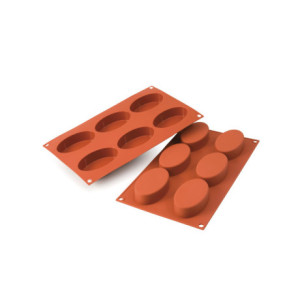 Big ovals silicone mould 88 x 53 mm