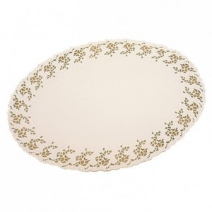 White oval doily Harmony 310 x 230 mm (250 pcs)