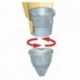 Pack of 2 ridged nozzles C6