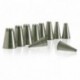 Petit four tubes PF10 stainless steel (2 pcs)