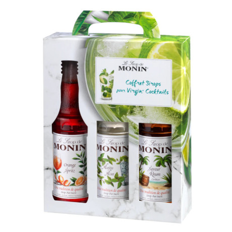 Coffret sirops virgin Monin 3 x 25 cL