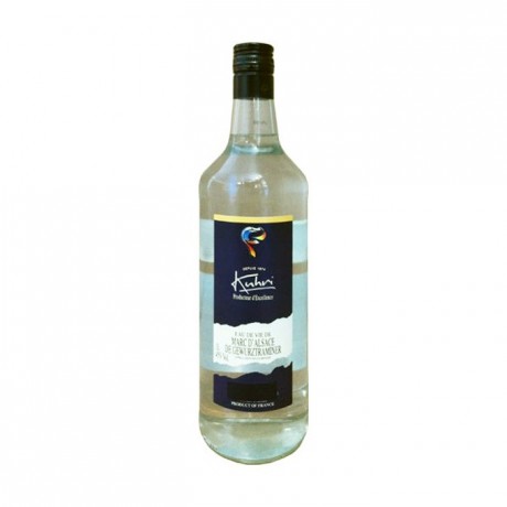 Eau de vie de marc de Gewurztraminer 45% 1 L