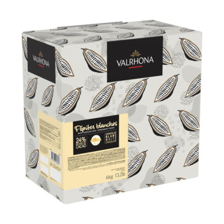 Pépites blanches 24 % Valrhona 6 kg