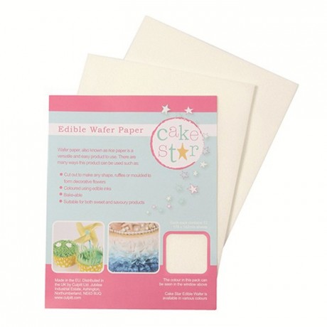 Feuille azyme Cake Star blanc (lot de 12)