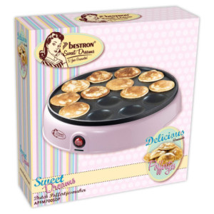 Bestron Mini Pancake Maker "Poffertjes" Pink