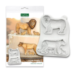 Moule silicone Katy Sue famille de lions