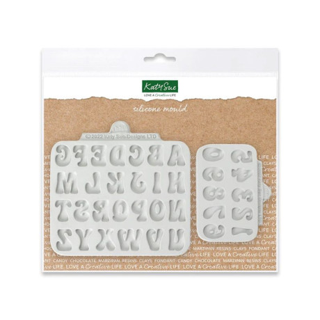 Katy Sue Alphabet and Numbers Silicone Mold (Set of 2)