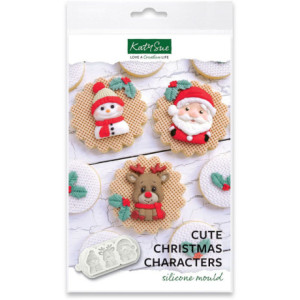 Katy Sue Cute Christmas Characters Silicone Mold