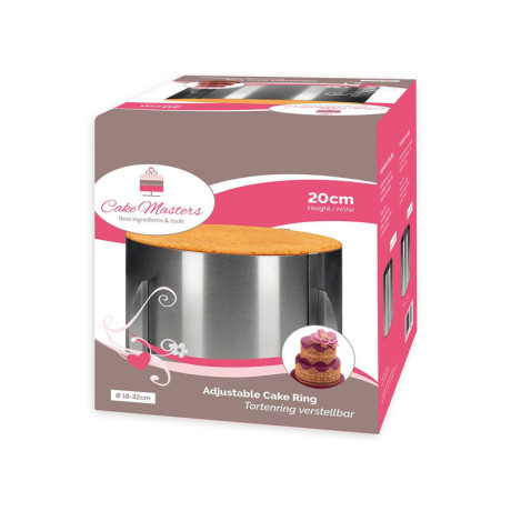 Cercle à gâteau ajustable Cake-Masters hauteur 20 cm