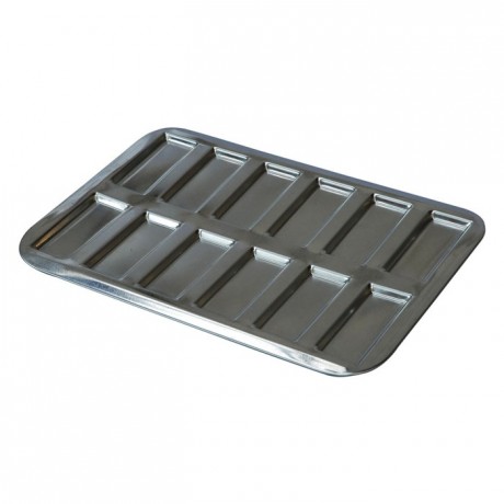 Mini-financiers pan 12 imprints tin 290x200 mm (pack of 3)