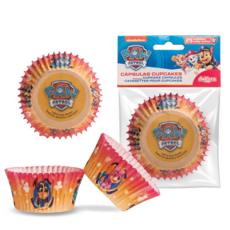 Caissettes à cupcakes Dekora Paw Patrol (lot de 25)