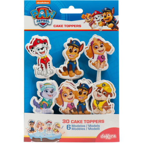 Cake Topper Dekora Paw Patrol (lot de 30)