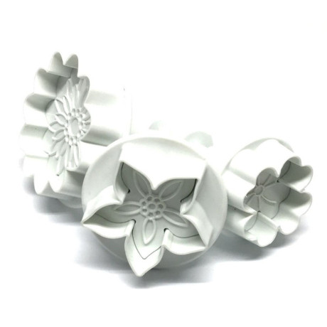 Dekofee Flower Plunger Cutters (Set of 3)