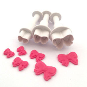 Dekofee Small Ribbon Plunger Cutters (Set of 3)