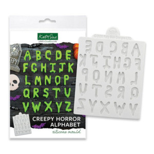 Katy Sue Halloween Style Alphabet Silicone Mold