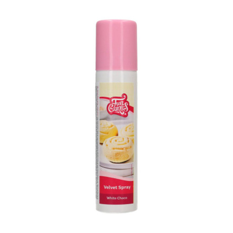 Spray velours FunCakes blanc 100 ml