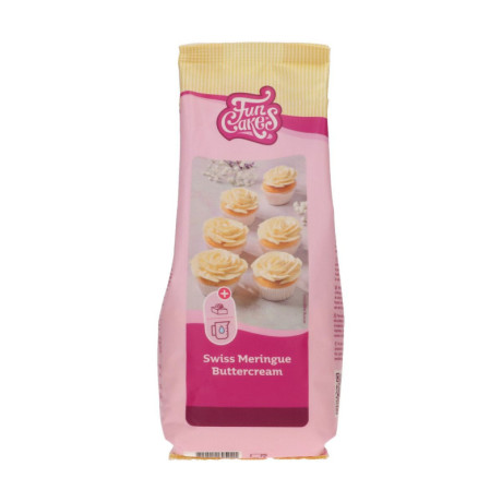 Préparation pour crème au beurre meringuée suisse FunCakes 800 g