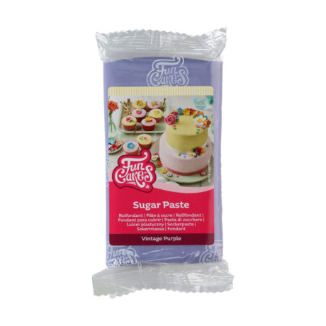 Pâte à sucre FunCakes violet vintage 250 g