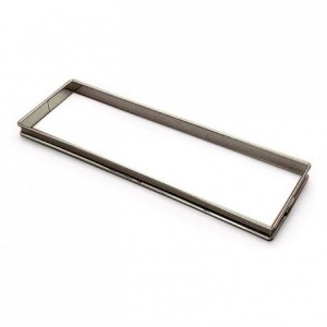 Rectangular tart ring stainless steel H20 350x110 mm