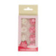 FunCakes Sugar Decorations Pink & White Flowers 64 pieces