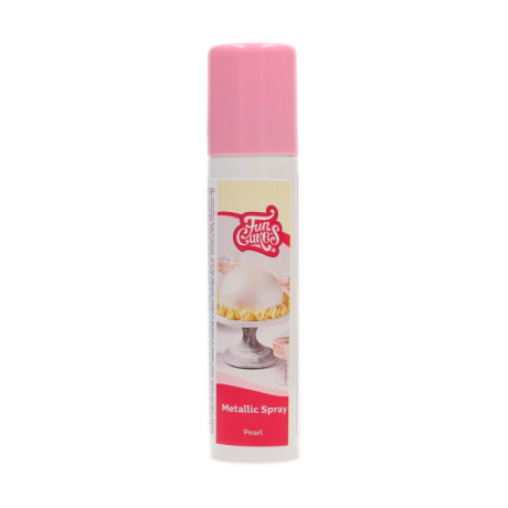 Spray métallique FunCakes perle 100 ml