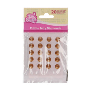 FunCakes Jelly Diamonds Gold 20 pieces