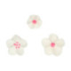 Décors en sucre FunCakes Fleurs blanches et roses 32 pièces