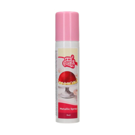 FunCakes Metallic Spray Red 100 ml