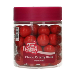 Boules croustillantes de chocolat FunCakes Pearl Red 130 g