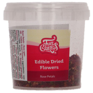 FunCakes Edible Dried Flowers Rose Petals 5 g