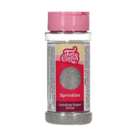 FunCakes Sanding Sugar Silver 80 g