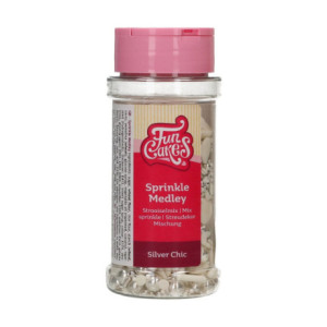 FunCakes Silver Chic Sugar Medley 65 g