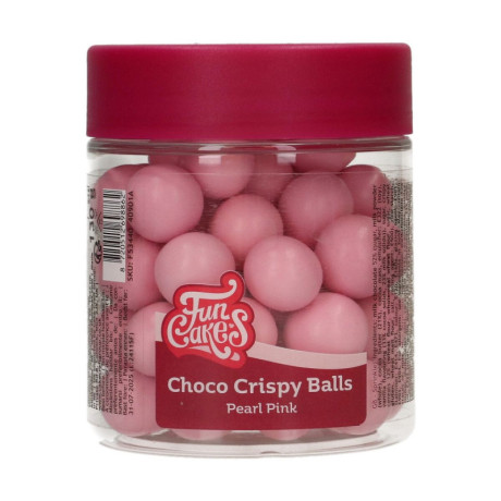 FunCakes Pearl Pink Chocolate Crispy Balls 130 g