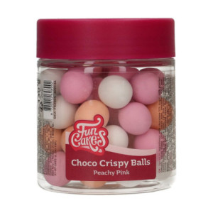 Boules croustillantes de chocolat FunCakes Peachy Pink 130 g