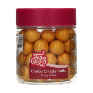 Boules croustillantes de chocolat FunCakes Shiny Ochre 130 g