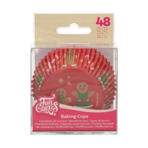 FunCakes Cupcake Baking Cups Gingerbread 48 pcs