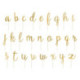 Toppers PartyDeco alphabet or (lot de 53)