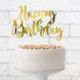 PartyDeco Happy Birthday Gold Topper