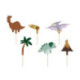 PartyDeco Dinosaurs Cupcake Toppers (Pack of 6)