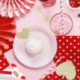 Toppers pour cupcakes PartyDeco cœurs (lot de 6)