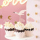 Toppers pour cupcakes PartyDeco cigogne (lot de 7)