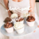 Toppers pour cupcakes PartyDeco Love argent (lot de 6)