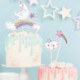 PartyDeco Unicorn Toppers (Pack of 5)